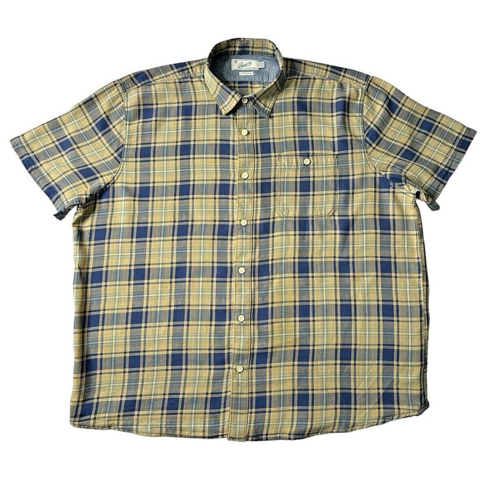 Grayers Men's Plaid Shirt XXL - 100% Cotton, Collared, Short Sleeves, Multicolor - Picture 2 of 11